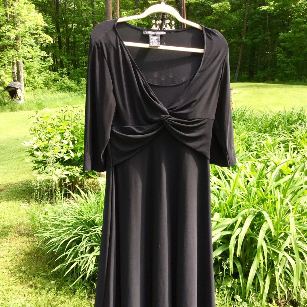 JONES WEAR DRESS LBD BLACK BEAUTY CURVE FRIENDLY Sz